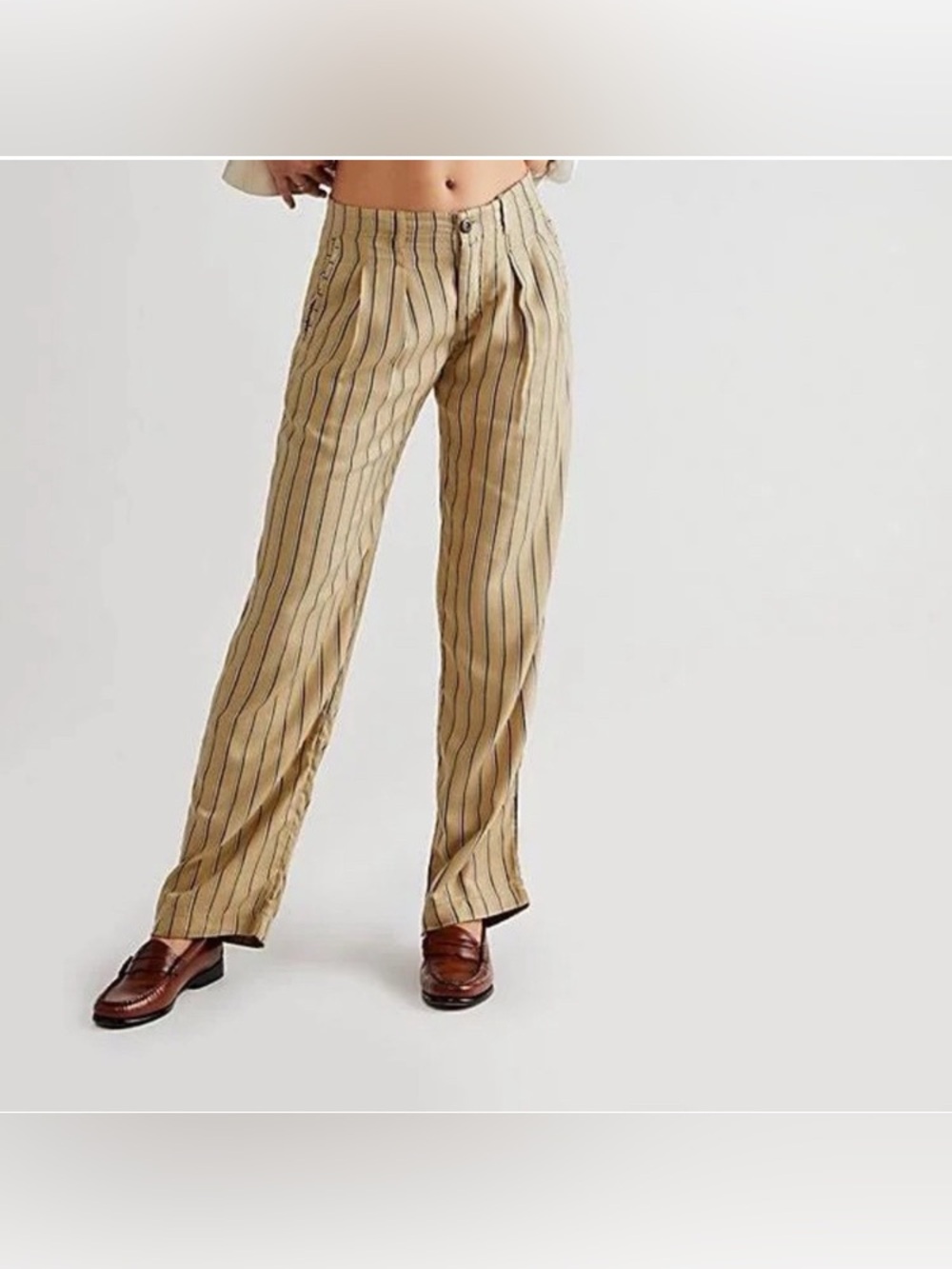 Free People CLEAN SAND COMBO Women's Heat Wave Relaxed Chino Pants